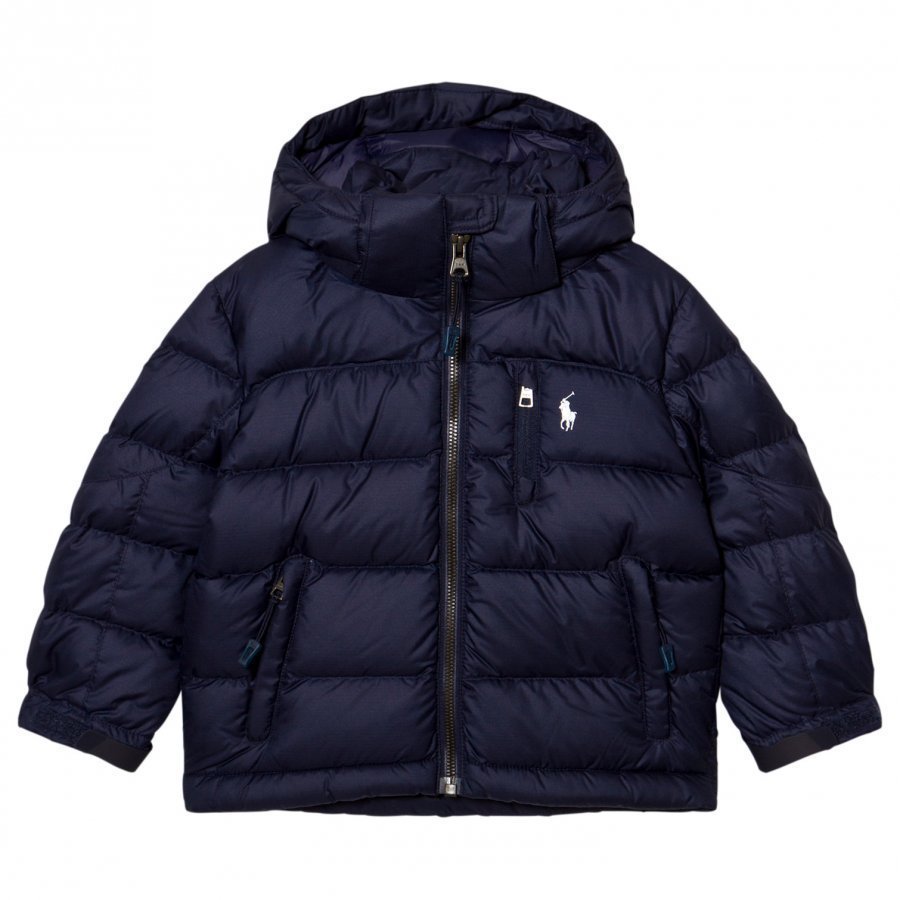 Ralph Lauren Navy Down Puffer Coat Toppatakki