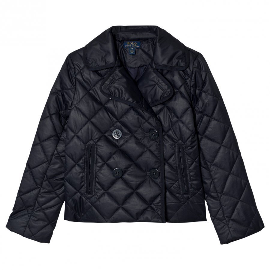 Ralph Lauren Navy Quilted Barn Jacket Toppatakki