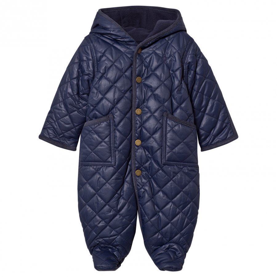 Ralph Lauren Navy Quilted Coverall Vauvan Haalari