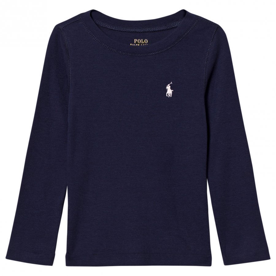 Ralph Lauren Navy Ultra-Soft Long Tee Pitkähihainen T-Paita