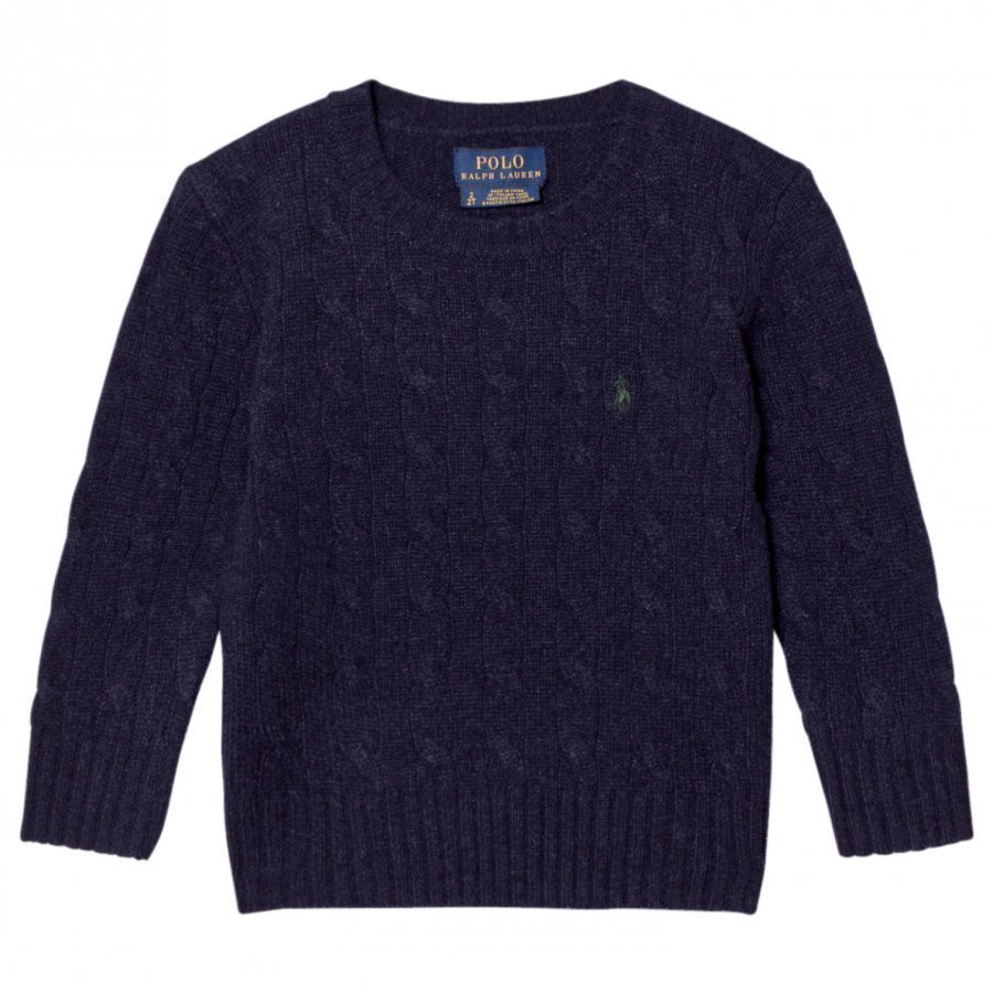 Ralph Lauren Navy Wool Knit Sweater Paita