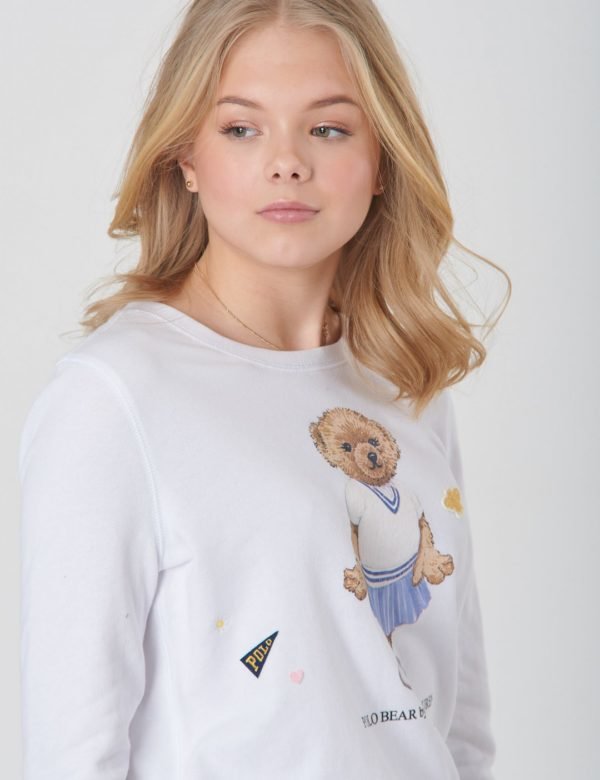 Ralph Lauren Novelty Bear Tops Knit Neule Valkoinen