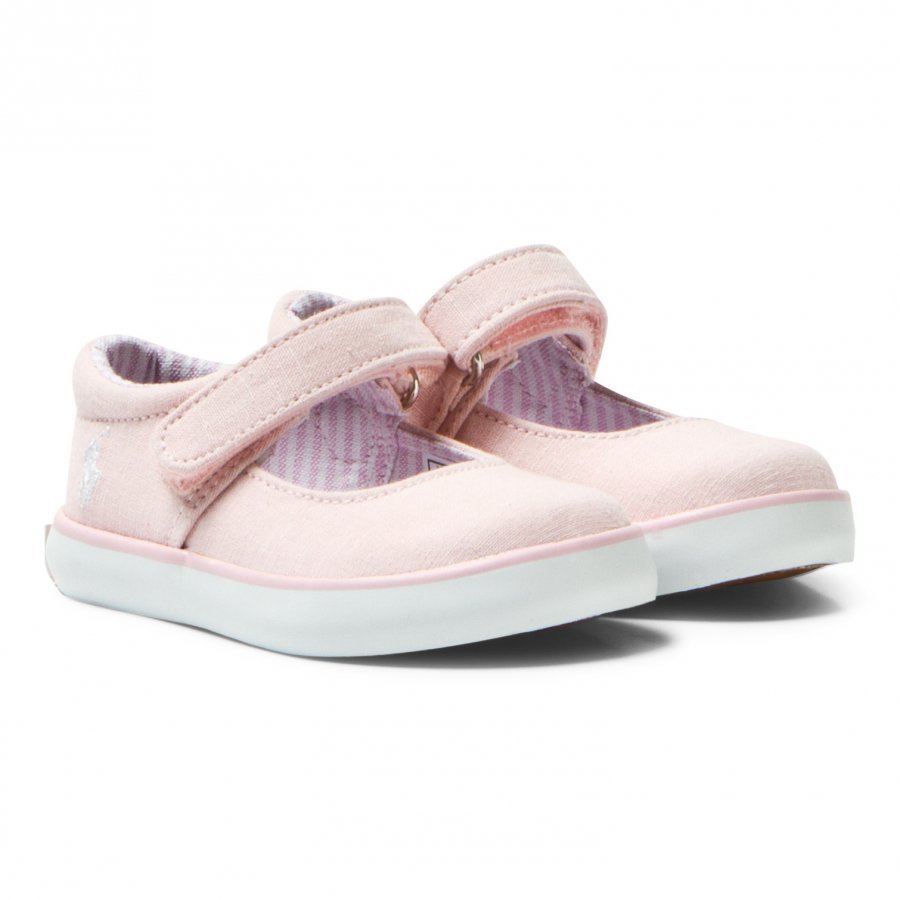 Ralph Lauren Pink Chambray Pippa Mary Janes Maryjane Kengät