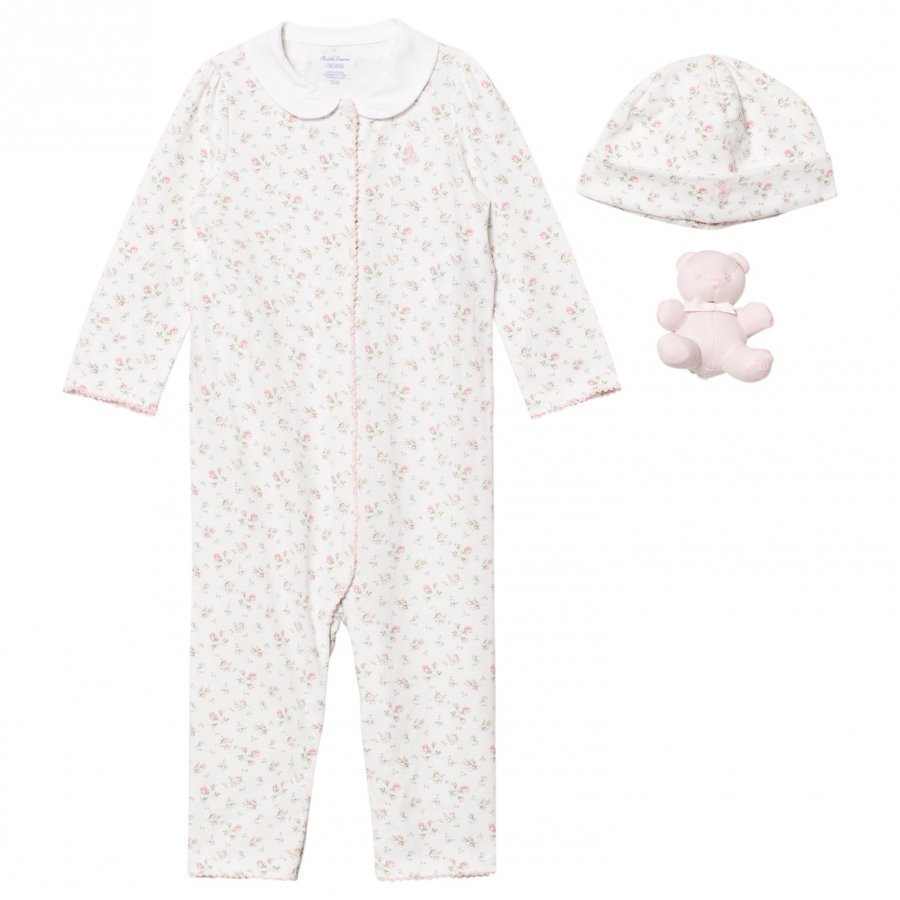 Ralph Lauren Pink Floral Baby One-Piece Gift Set Body