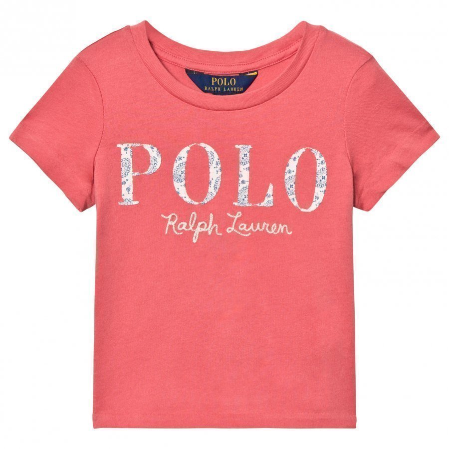 Ralph Lauren Pink Polo Applique Tee T-Paita