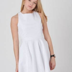 Ralph Lauren Pique Dress Dresses Woven Mekko Valkoinen