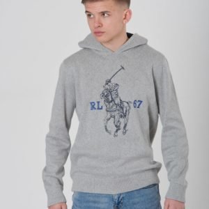 Ralph Lauren Po Hood Tops Sweater Huppari Harmaa