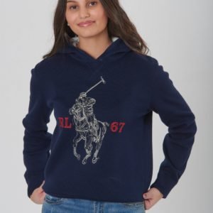 Ralph Lauren Po Hood Tops Sweater Huppari Sininen