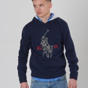 Ralph Lauren Po Hood Tops Sweater Huppari Sininen