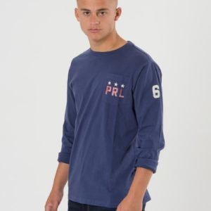 Ralph Lauren Pocket Crew Neck Tee T-Paita Sininen