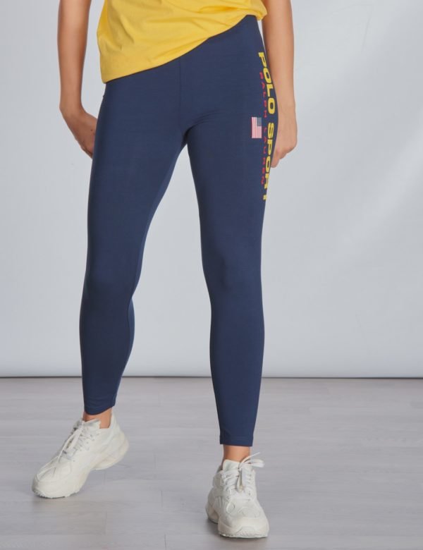 Ralph Lauren Polo Sport L Bottoms Legging Leggingsit Sininen