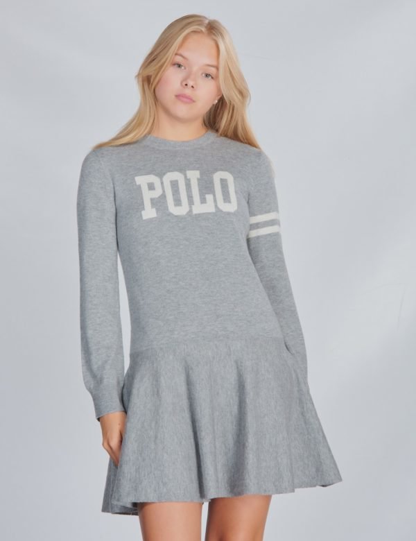 Ralph Lauren Polo Sw Dres Dresses Sweater Mekko Harmaa