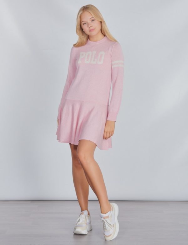 Ralph Lauren Polo Sw Dres Dresses Sweater Mekko Vaaleanpunainen