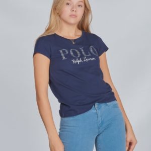 Ralph Lauren Polo Tee Tops Knit T-Paita Sininen