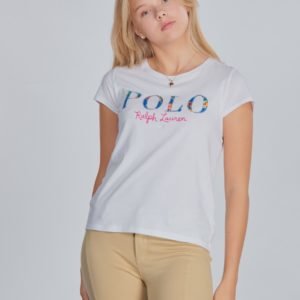 Ralph Lauren Polo Tee Tops Knit T-Paita Valkoinen