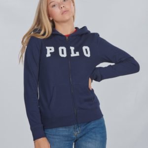 Ralph Lauren Polo Zip Up Tops Knit Huppari Sininen