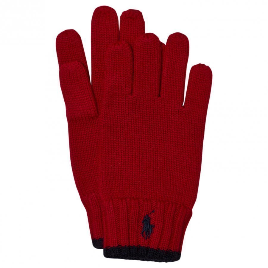 Ralph Lauren Red Merino Gloves Villahanskat