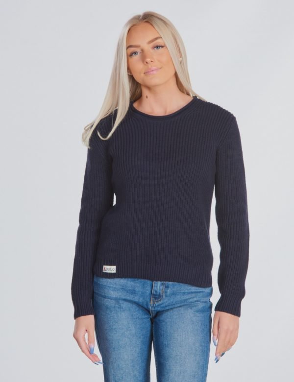 Ralph Lauren Roll Neck Sw Tops Sweater Neule Sininen