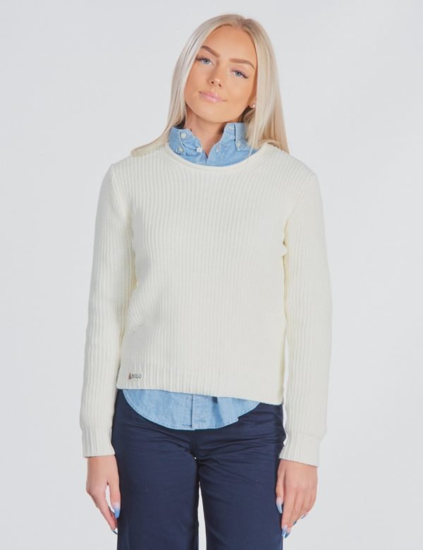 Ralph Lauren Roll Neck Sw Tops Sweater Neule Valkoinen