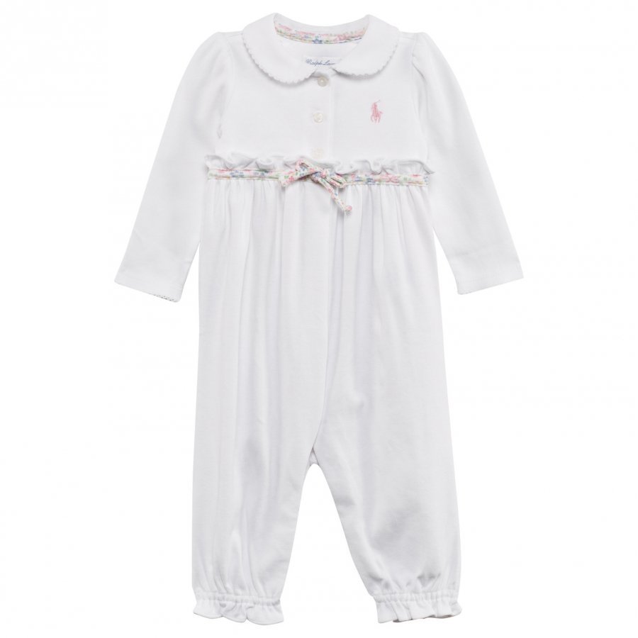 Ralph Lauren Ruffled Cotton Polo One-Piece Body