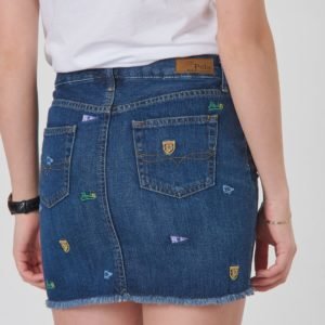 Ralph Lauren Schiffli Skr Bottoms Denim Hame Sininen