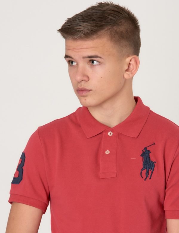 Ralph Lauren Slim Polo Pikee Punainen