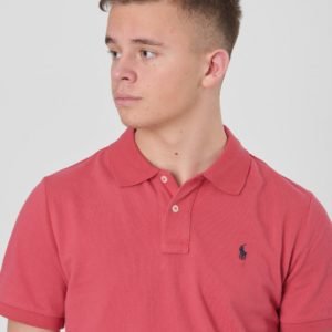 Ralph Lauren Slim Polo Pikee Punainen