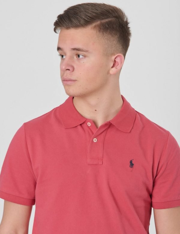 Ralph Lauren Slim Polo Pikee Punainen