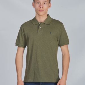 Ralph Lauren Slim Polo Tops Knit Neule Vihreä