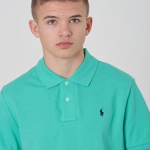 Ralph Lauren Slim Polo Tops Knit Pikee Vihreä