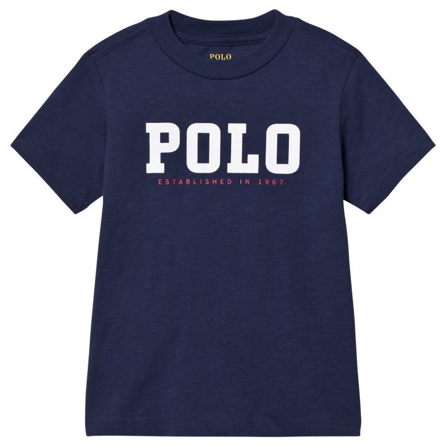 Ralph Lauren Slub Cotton Jersey Tee Blue T-Paita