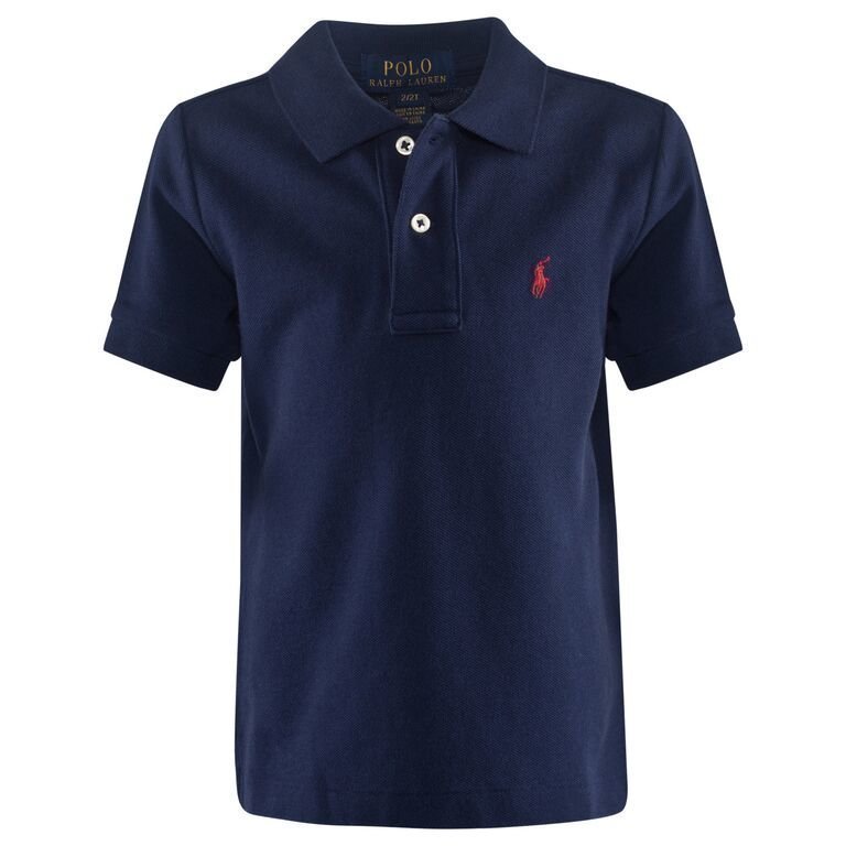 Ralph Lauren Solid Basic Mesh Polo Blue Pikeepaita