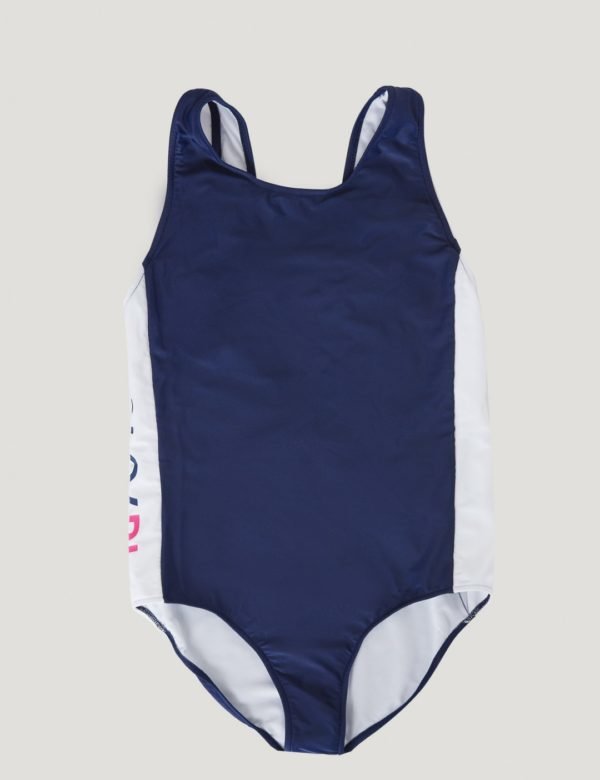 Ralph Lauren Solid Swimwear 1 Pc Swim Uimapuku Sininen