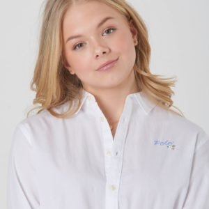 Ralph Lauren Solid Tunic Tops Shirt Kauluspaita Valkoinen