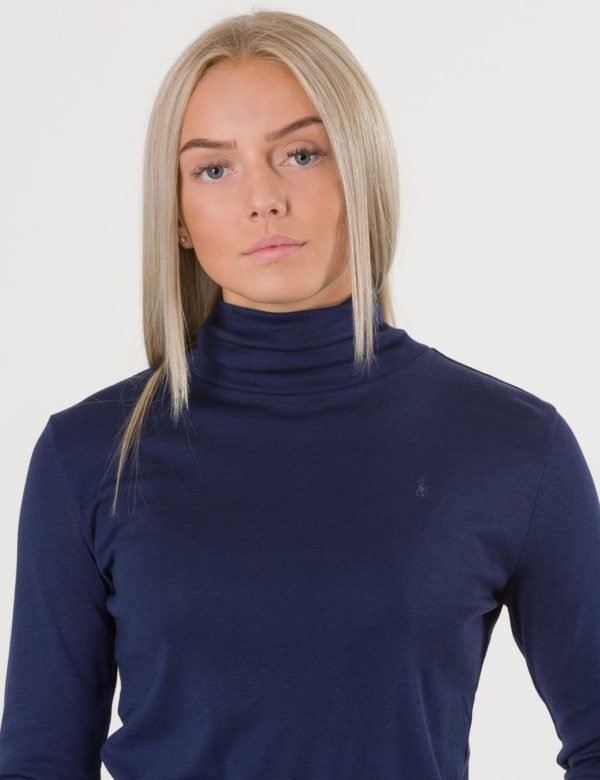 Ralph Lauren Solid Turtleneck Neule Sininen