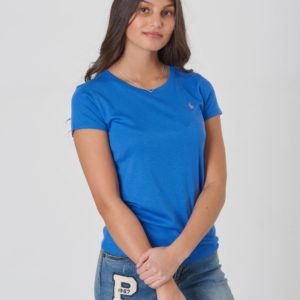 Ralph Lauren Ss Cn Tee Tops Knit T-Paita Sininen