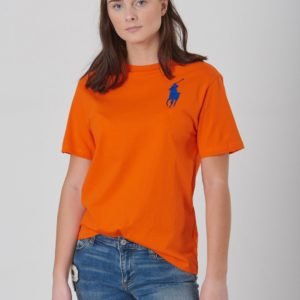 Ralph Lauren Ss Cn Tops T Shirt T-Paita Oranssi
