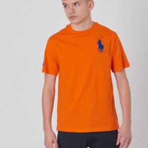 Ralph Lauren Ss Cn Tops T Shirt T-Paita Oranssi