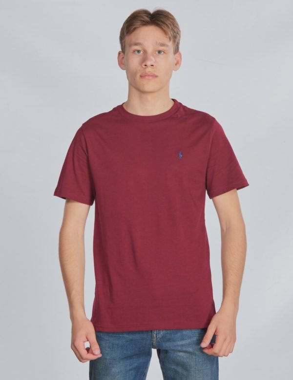 Ralph Lauren Ss Cn Tops T Shirt T-Paita Punainen