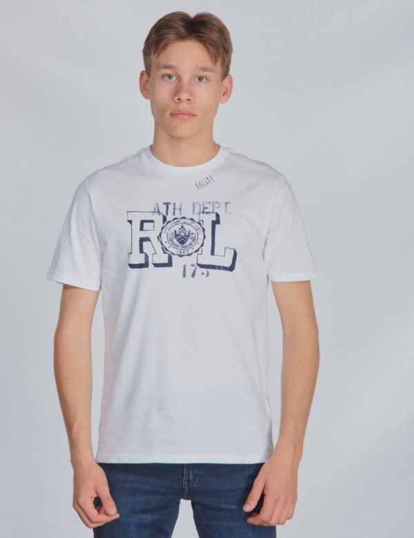 Ralph Lauren Ss Cn Tops T Shirt T-Paita Valkoinen