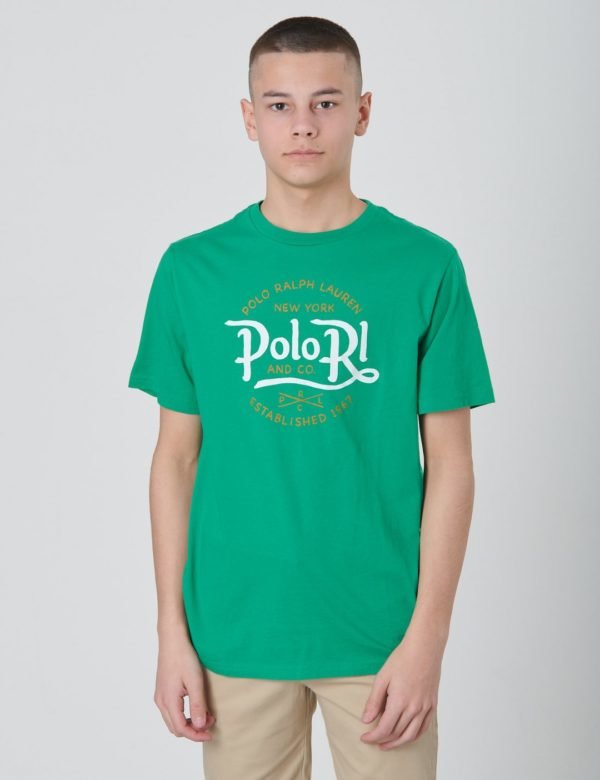 Ralph Lauren Ss Cn Tops T Shirt T-Paita Vihreä