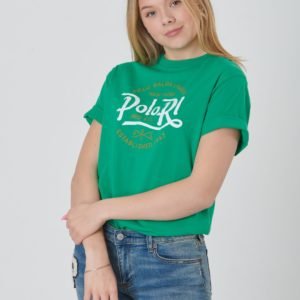 Ralph Lauren Ss Cn Tops T Shirt T-Paita Vihreä