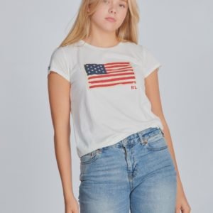 Ralph Lauren Ss Flag Tee T-Paita Valkoinen