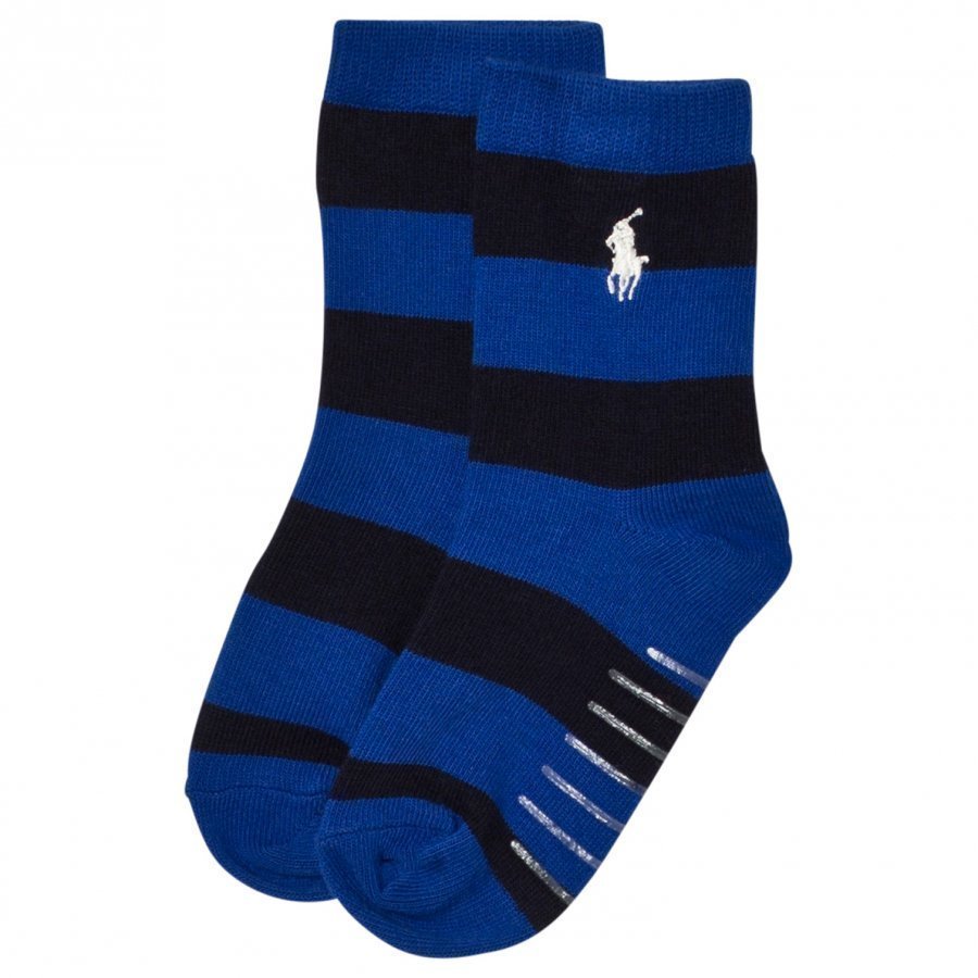 Ralph Lauren Stripe Socks Navy/Blue Sukat