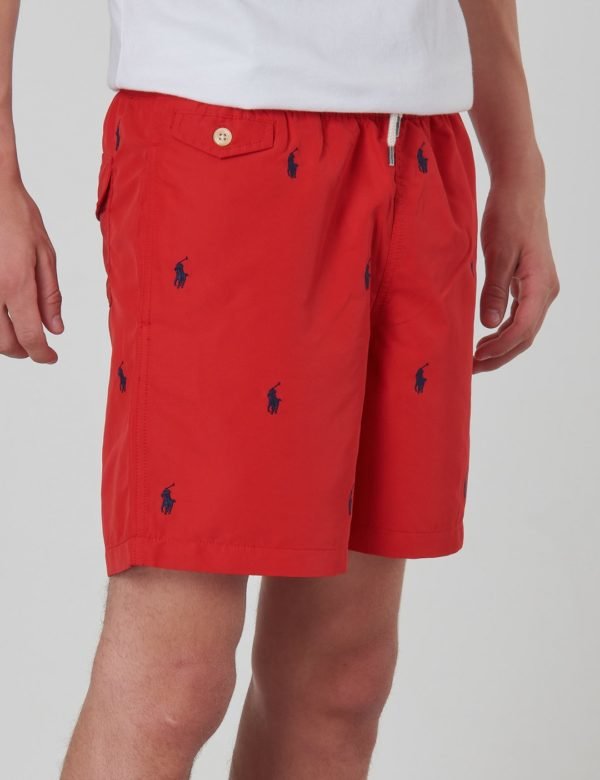 Ralph Lauren Traveler Sh Swimwear Boardshort Uimashortsit Punainen