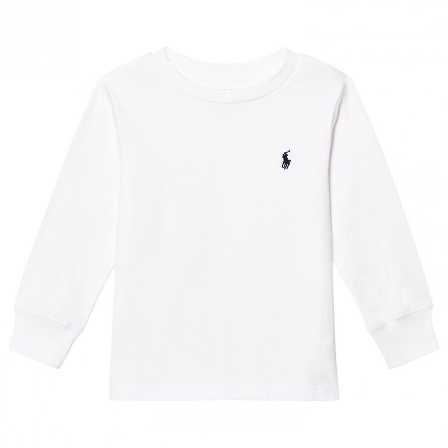 Ralph Lauren White Long Sleeve Tee T-Paita