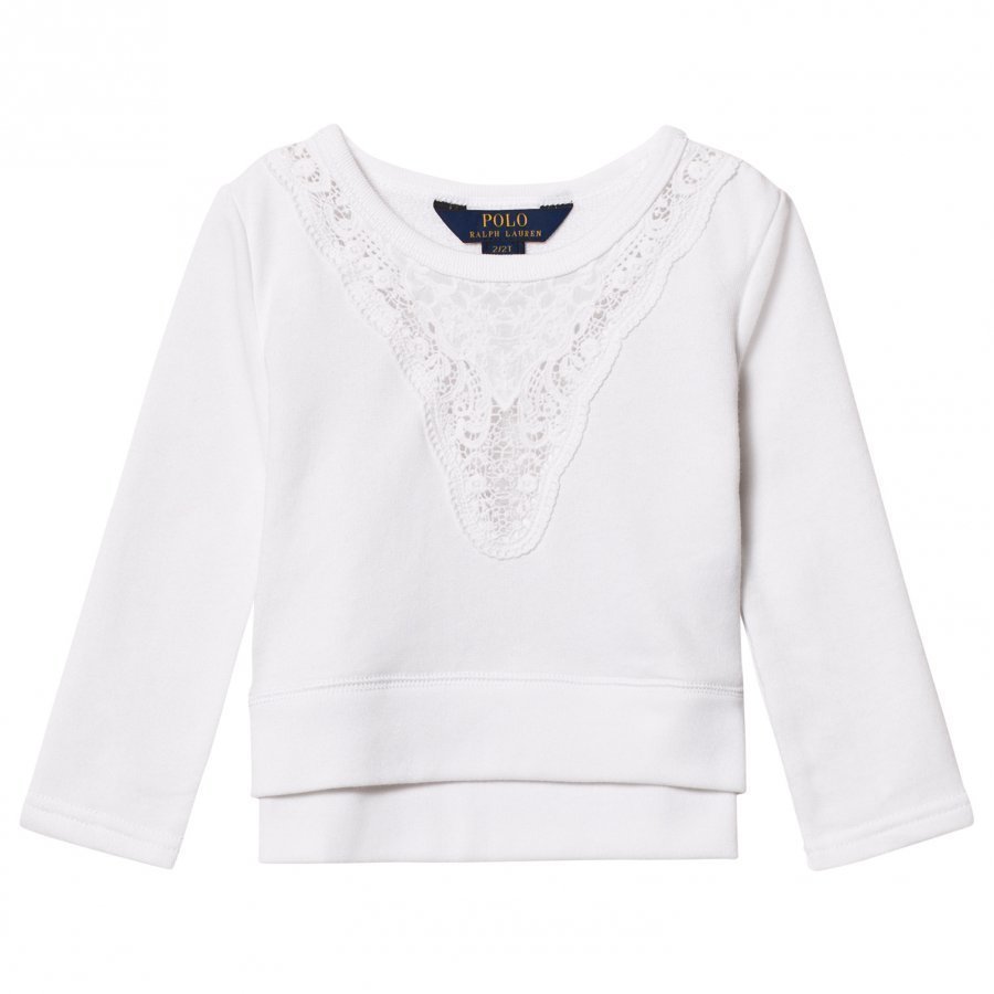 Ralph Lauren White Polo Branded Sweatshirt Oloasun Paita