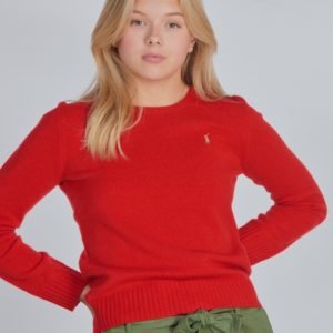 Ralph Lauren Wool Crew Tops Sweater Neule Punainen