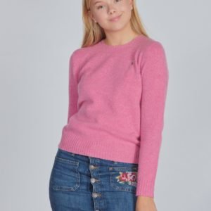 Ralph Lauren Wool Crew Tops Sweater Neule Vaaleanpunainen