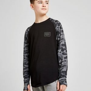 Rascal Barca Long Sleeve Camo T-Paita Musta